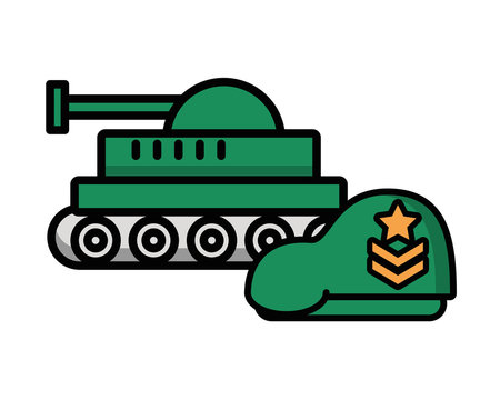tank military force with green beret
