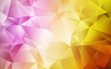 Obraz premium Light Multicolor vector shining triangular backdrop. Polygonal abstract illustration with gradient. Triangular pattern for your design.