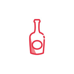 Isolated drink bottle vector design