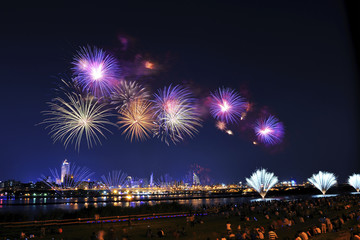 Fototapeta premium 2013 Taipei Dadaocheng Music and Fireworks Festival