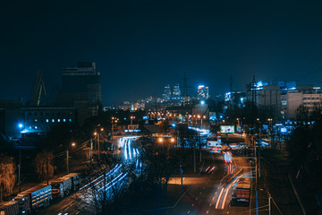 Fototapeta na wymiar ночной город, night city