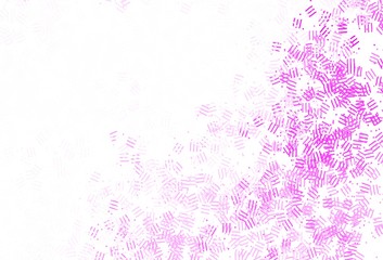 Light Pink vector template with repeated sticks, dots.