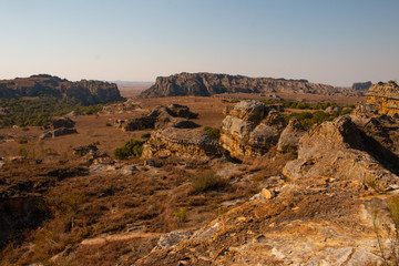Landscape of Isalo National Park in Madagascar