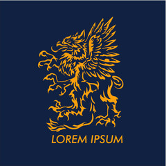 Griffin Mythical Creatures Logo