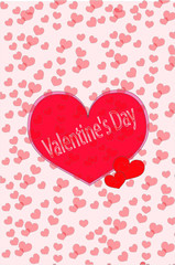 Valentine's day concept Valentine's day. banners, postcard, copyspace. Place for text