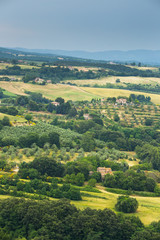 Naklejka premium Italian country side landscape in Monteleone d'Orvieto, Umbria