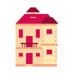 house building front facade icon