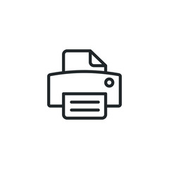 fax icon template color editable. printer symbol vector sign isolated on white background illustration for graphic and web design.