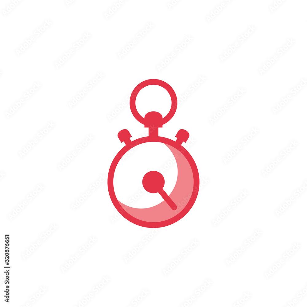 Poster isolated chronometer instrument vector design
