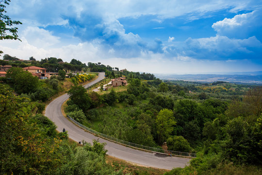 Italian country side landscape in Monteleone d'Orvieto, Umbria