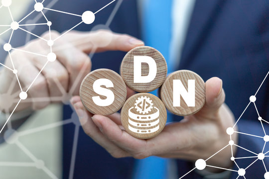 SDN Software Defined Networking Concept.