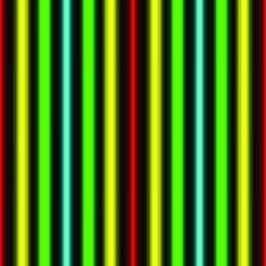 rays of light of different colors on a dark background