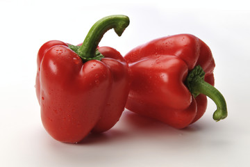 The portrait of food Red Bell pepper