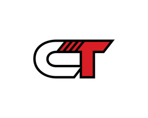 CT Letters Logo Design Template 001