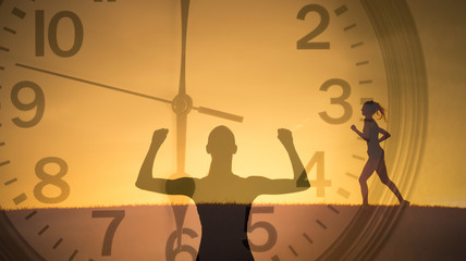 Strong female living healthy active lifestyle. Personal fitness goals, and people fitness concept. 