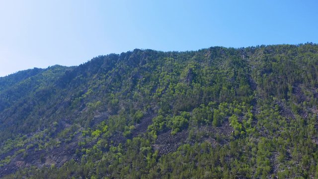 ProRes. Hills on the shore of the lake Baikal. Landscape.