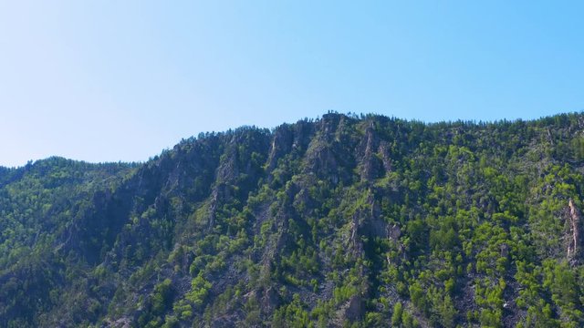 ProRes. Hills on the shore of the lake Baikal. Landscape.