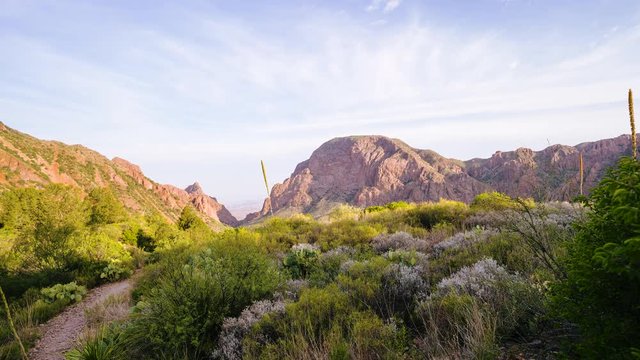 Sunrise at the Chisos Lodge in Big Bend Texas