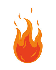 fire flame candle isolated icon