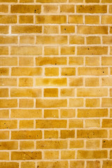 Yellow brick wall
