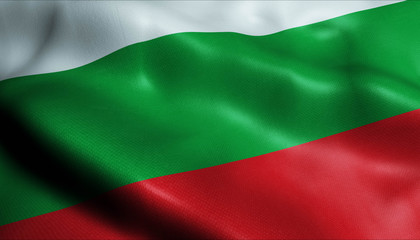 3D Waving Colombia City Flag of Caicedonia Closeup View