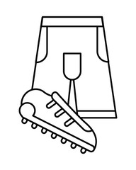 american football sport shoe with pants