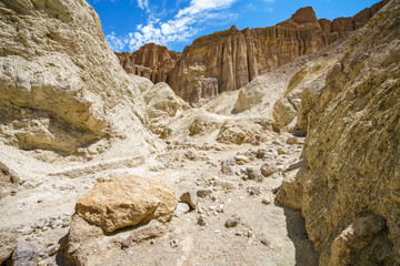 hikink the golden canyon - gower gulch circuit in death valley, california, usa