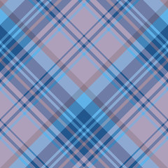 Seamless pattern in excellent light and dark blue and discreet grey colors for plaid, fabric, textile, clothes, tablecloth and other things. Vector image. 2