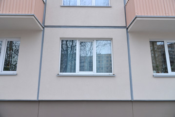 White window on the wall