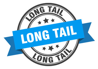 Obraz premium long tail label. long tailround band sign. long tail stamp