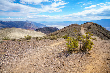 badwater basin from dantes view in death valley, california, usa
