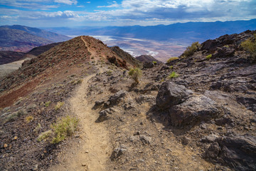 badwater basin from dantes view in death valley, california, usa