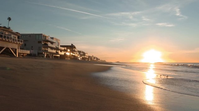 Sunrise at Malibu Beach, California