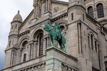 The Basilica of the Sacred Heart of Paris, France.