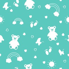 Baby Pattern with Teddy Bears