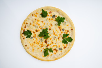tasty pizza for restaurant menu on a light background9