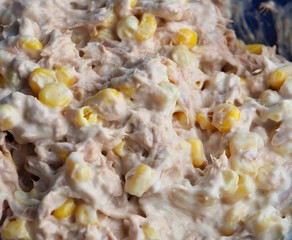 Tuna mayonnaise and sweetcorn 
