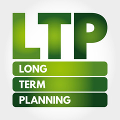 LTP - Long-Term Planning acronym, health concept background