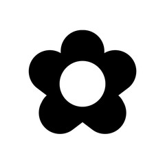 Fototapeta na wymiar Flower icon, logo isolated on white background