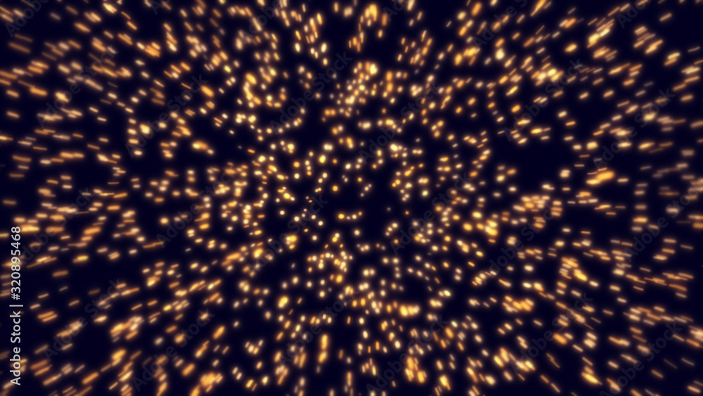 Aufkleber abstract explosion background. exploding gold particles.