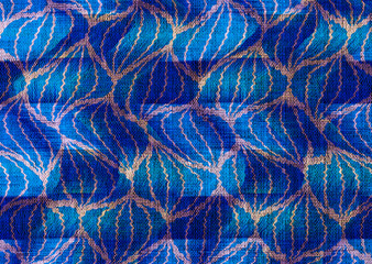 ethnic 3d embroidery pattern on carpet texture