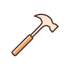 Color icon hammer