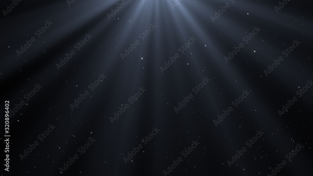 Poster abstract explosion background. exploding particles. white light. isolated on black.