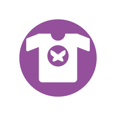 Butterfly inside tshirt of zero discrimination day vector design