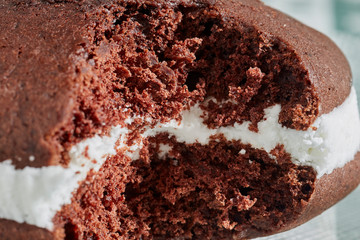 A whoppie pie, sometimes spelled whoppy, a classic sweet pastry from the Northeastern USA