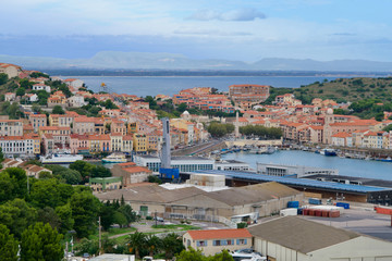 Harbour of a fishing village