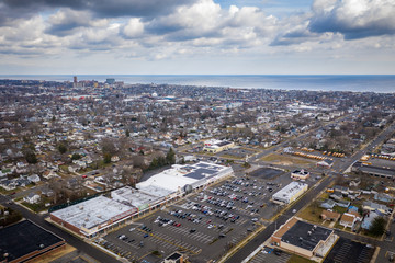 Aerial of Bradley Beach New Jersey