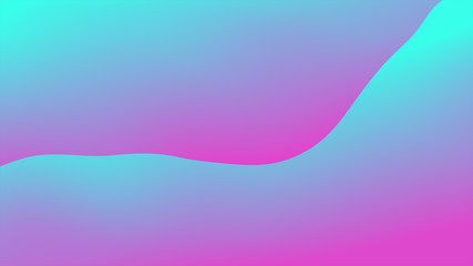 Abstract color flow design. Liquid gradient background. Trend colors. Blue and pink