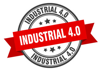 industrial 4.0 label. industrial 4.0round band sign. industrial 4.0 stamp