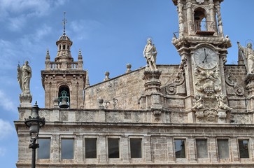 Fototapeta na wymiar Detail of the Church of Saints John in Valencia, Spain
